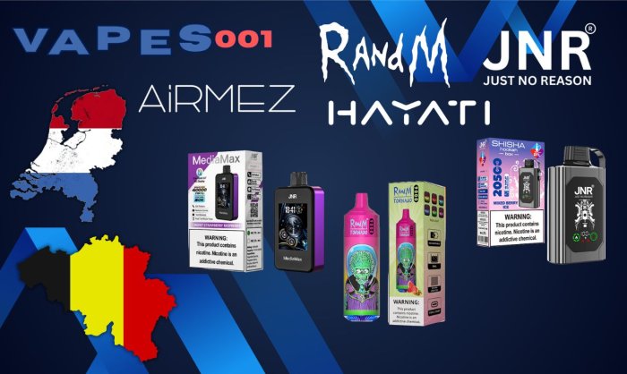 Les Modèles de Puffs Les Plus Populaires en Belgique et aux Pays-Bas