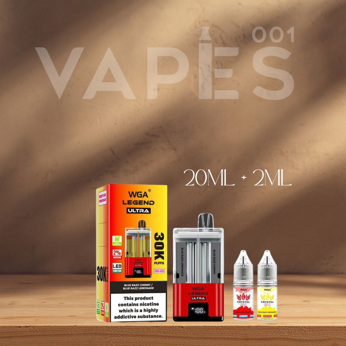 WGA - Legend Ultra - 30K Bouffées - Rechargeable -  Vape Pod