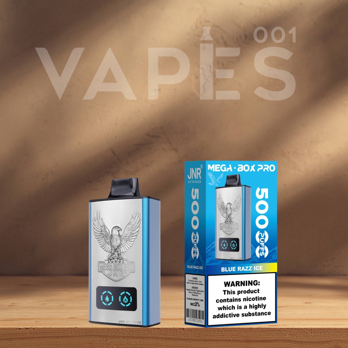 JNR - Mega Box Pro 50K - Puff Jetable / Vape Disposable 2% Nicotine