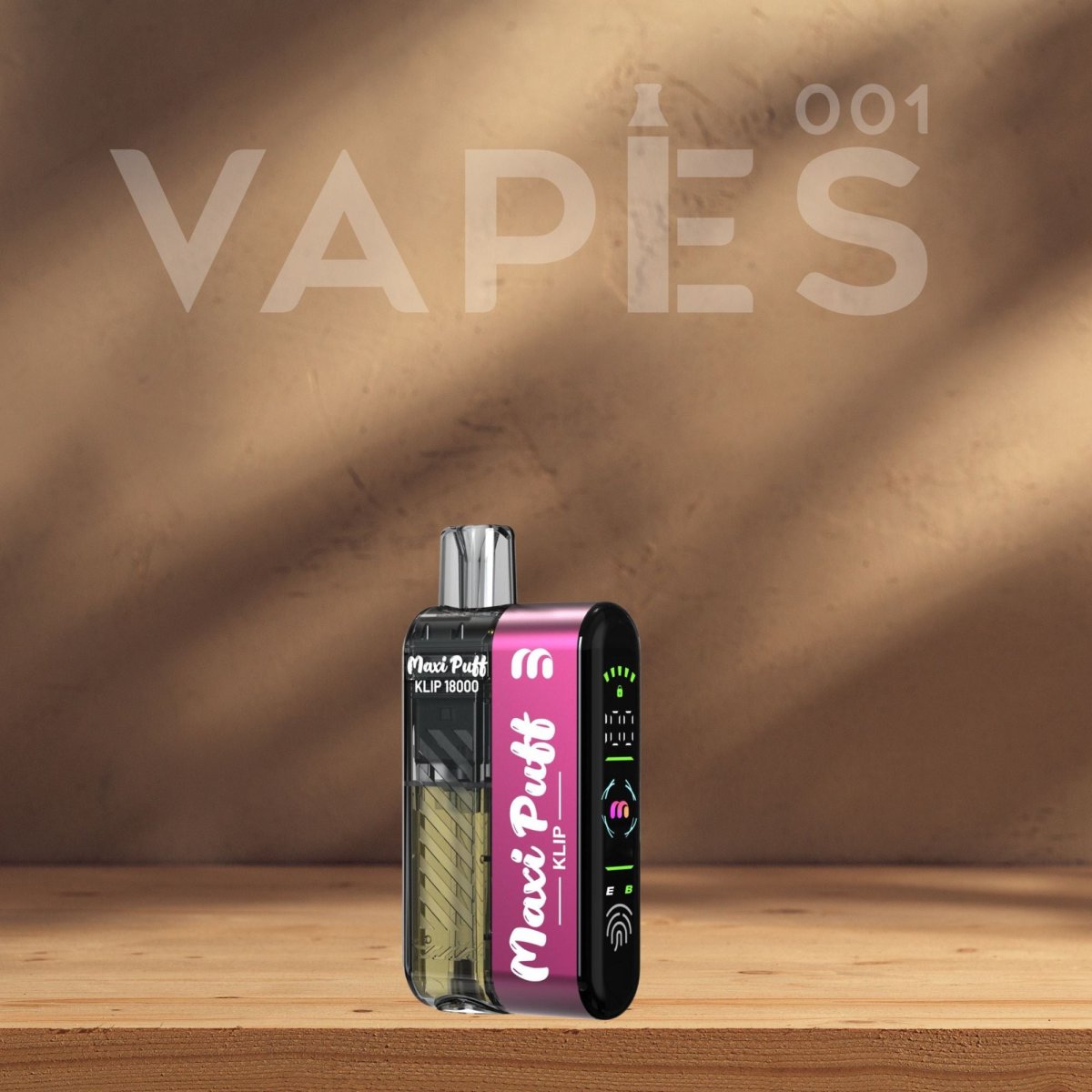 Maxi Puff Klip 18k - Pod & Cartouche - 0% nicotine